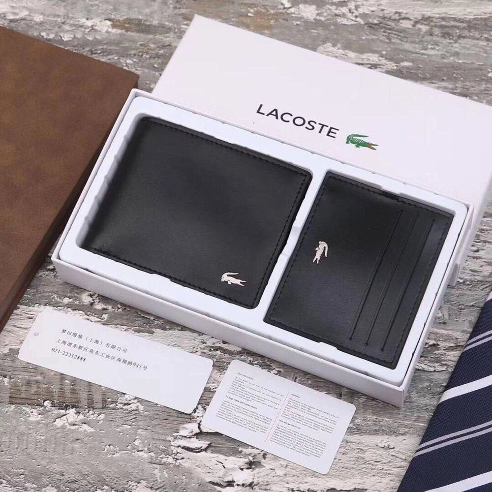 Чоловічий шкіряний гаманець Lacoste/чоловічий шкіряний гаманець від компанії Premium - фото 1