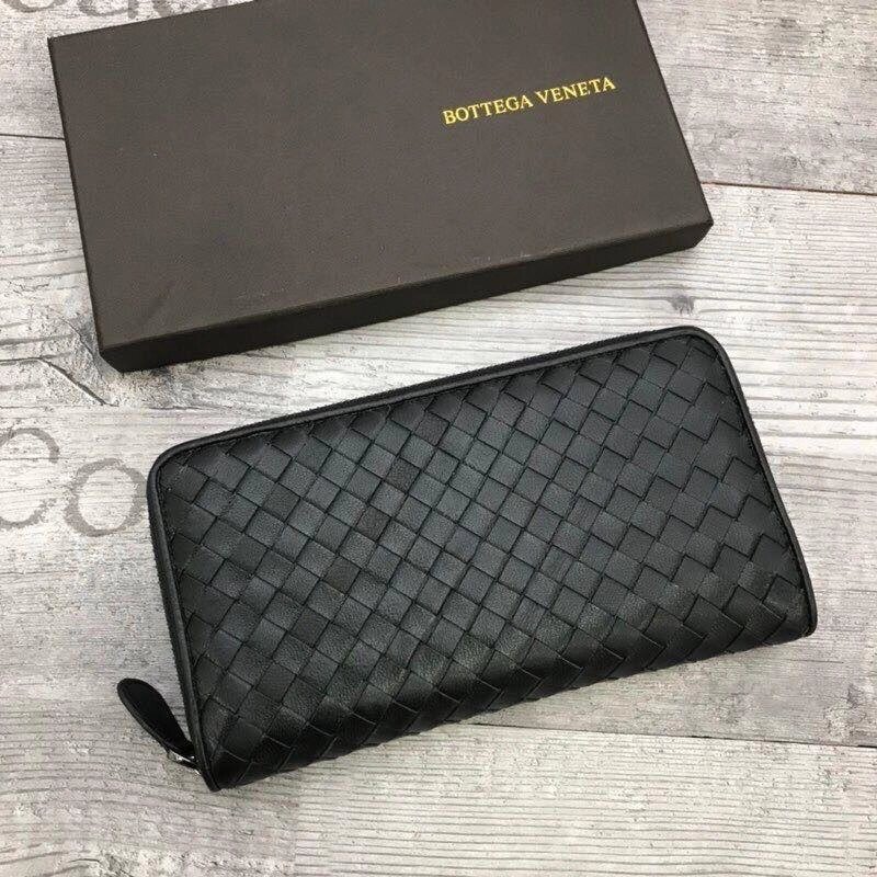 Чоловічий шкіряний гаманець/Pursmon Bottega Veneta/Чоловіча муфта від компанії Premium - фото 1