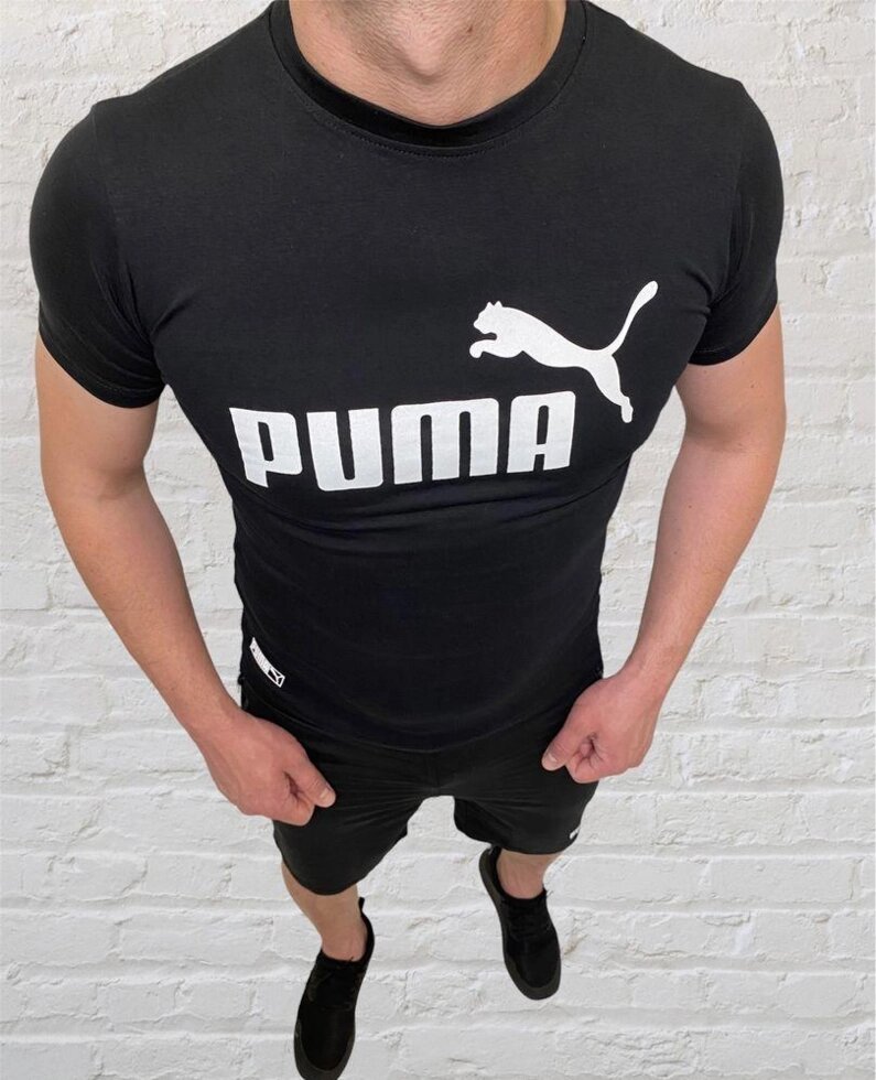 Чоловічий спортивний костюм (футболка та шорти) Puma CL від компанії Premium - фото 1