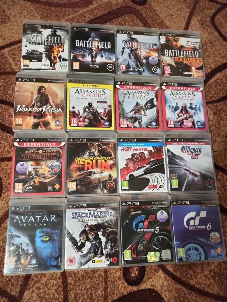 Диск Sony Ps3 Fifa Gta Skyrim FarCry Batman Assassin GodOfWar Tekken від компанії Premium - фото 1