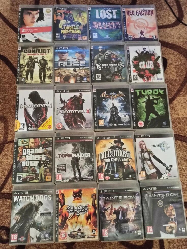 Диск Sony Ps3 Gta. Fifa. Tekken. FarCry. NFS. Skyrim, Mortal. GodOfwar від компанії Premium - фото 1