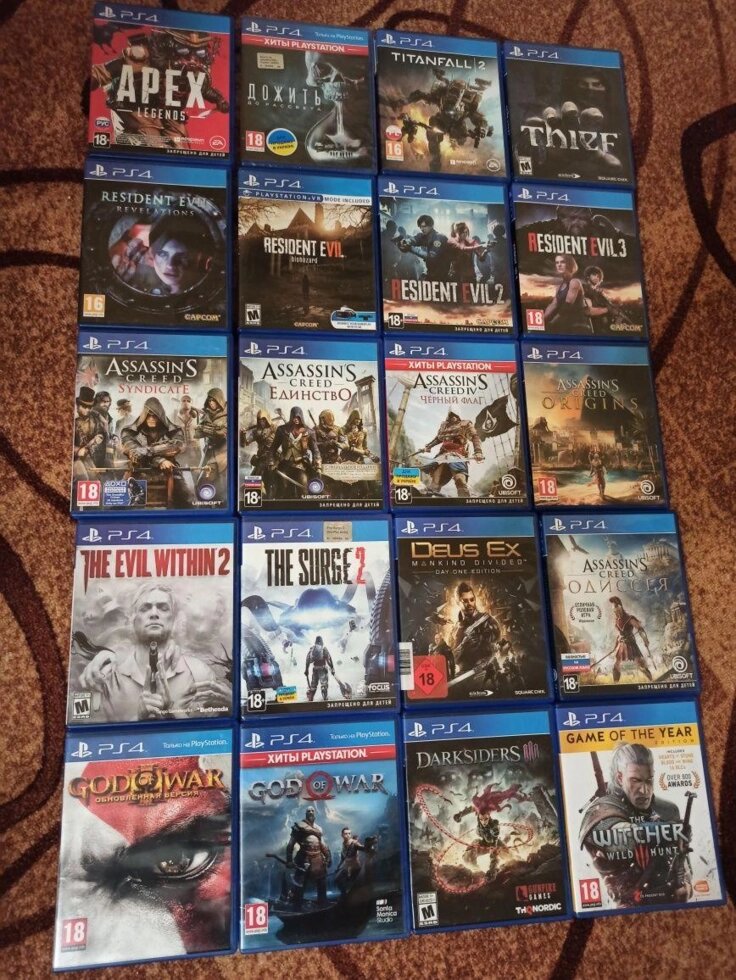 Диск Sony Ps4/5 (Dirt. Rage. Gta. Ufc. Mafia. Mortal. Lego. FarCry. Doom. Sims) від компанії Premium - фото 1