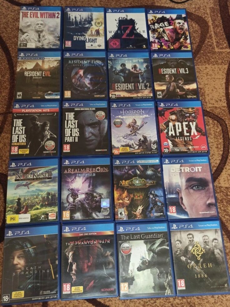 Диск Sony Ps4 Rayman LittleBig ОдніІзНас Killzone Mafia Gta Nba Ufc від компанії Premium - фото 1