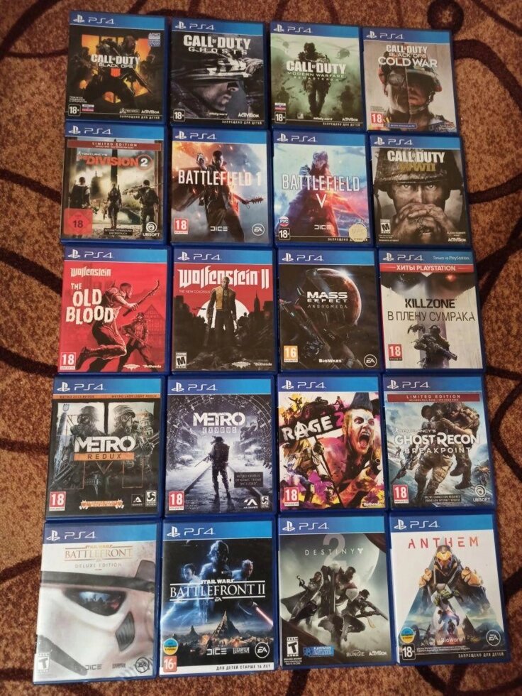 Диск SonyPs4/5 (Surge. Dirt. Pes. Crew. Gta. Fifa. Uncharted. Assasin. Ufc. Nba) від компанії Premium - фото 1