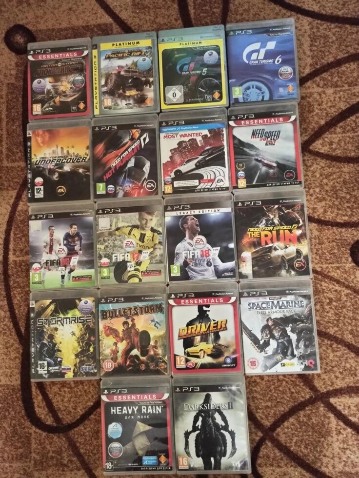 Диски Sony Ps3 FarCry NFS Fifa Gta Battlefield Batman Tekken Uncharted від компанії Premium - фото 1