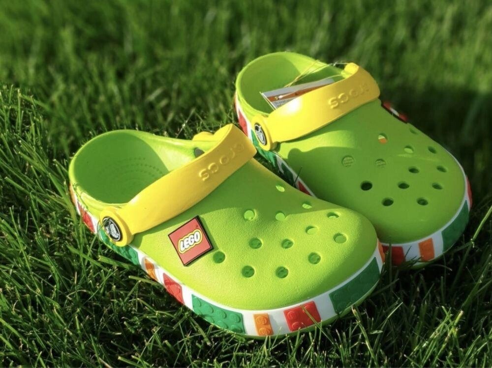 Дитячі Крокси Crocs Lego, розмір 28,29,30, джибітс у подарунок від компанії Premium - фото 1