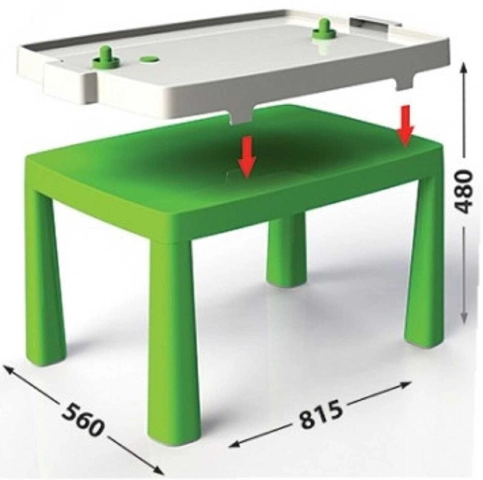Дитячий стіл з аерохокеєм, різні кольори. Відмінна якість від компанії Premium - фото 1