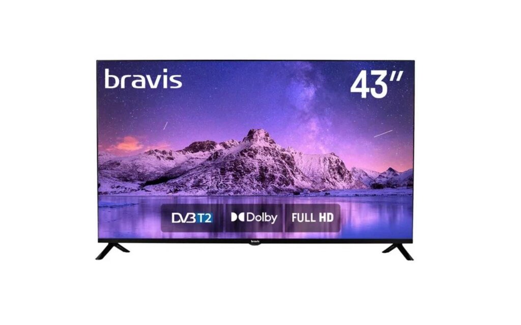 Дія!!! Bravis LED-43M8000 + T2 TV від компанії Premium - фото 1