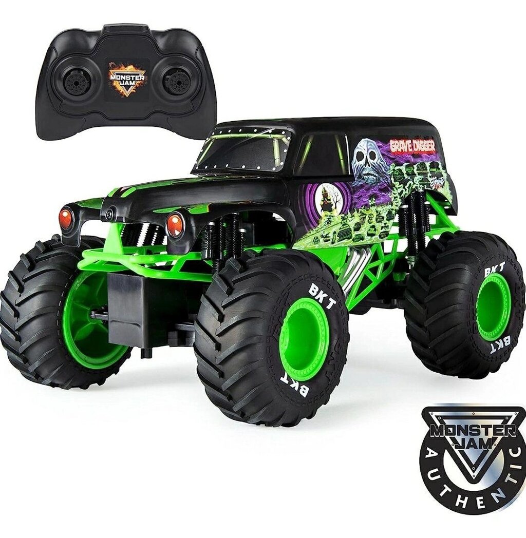 Джип з пультом Monster Jam - Official Grave Digger 1:15, оригінал від компанії Premium - фото 1