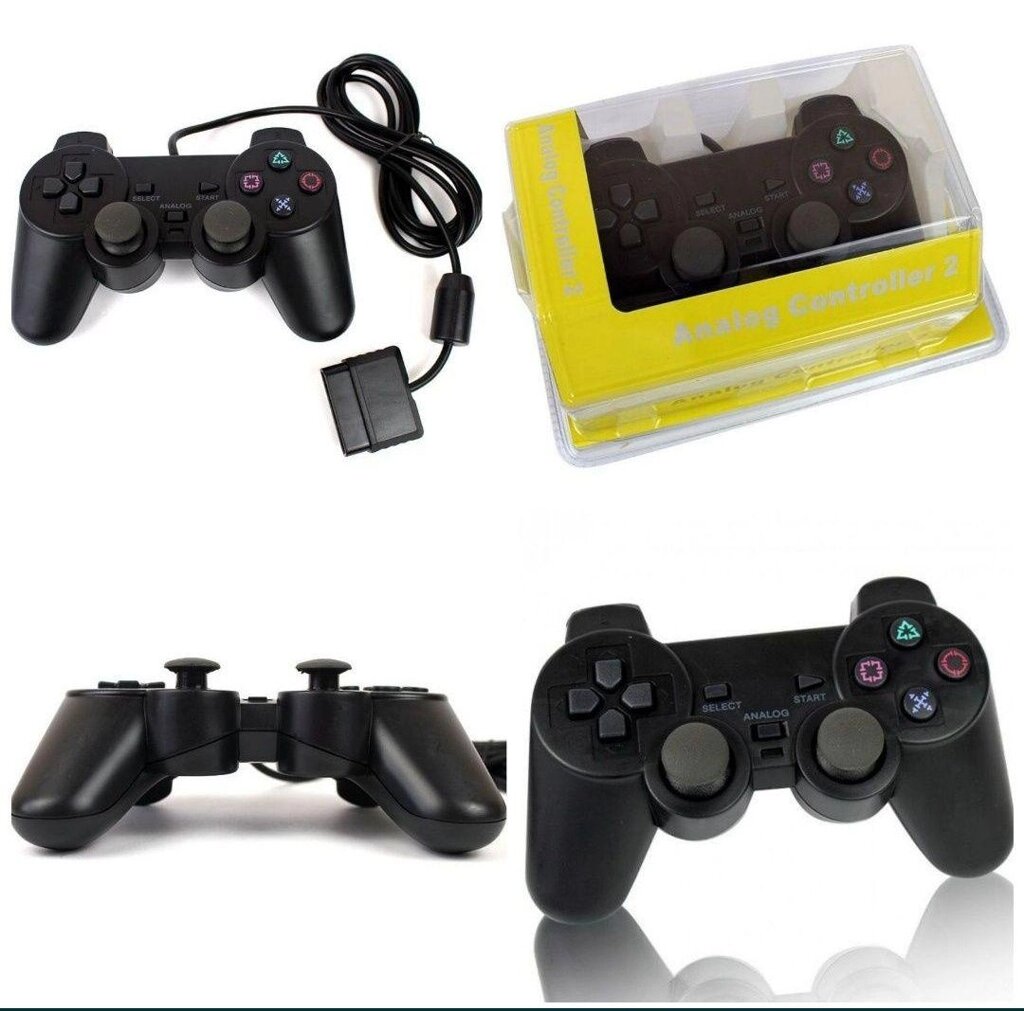 Джойстик GamePad DualShock Sony PlayStation 2 дротовий бездротовий від компанії Premium - фото 1