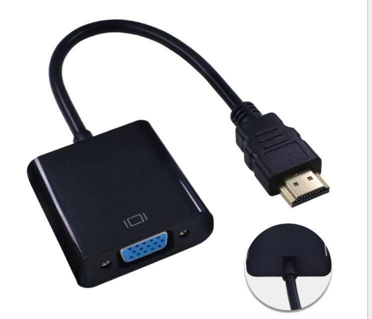 Емулятор монітора конвертер HDMI — &gt, VGA без звуку PS T2 т2 райзер від компанії Premium - фото 1