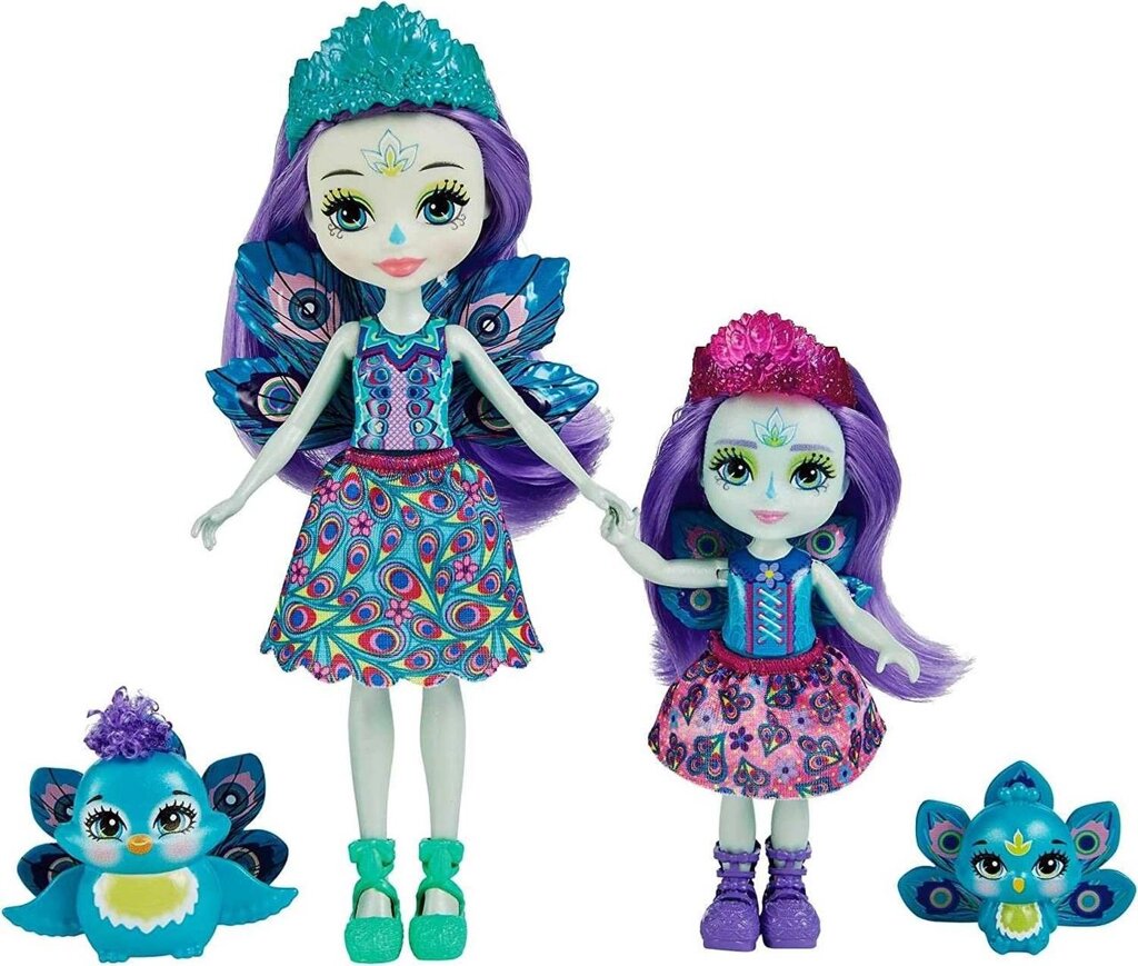 Енчантималс Павлін Петтер із сестрою Enchantimals Peacock Sister Dolls від компанії Premium - фото 1