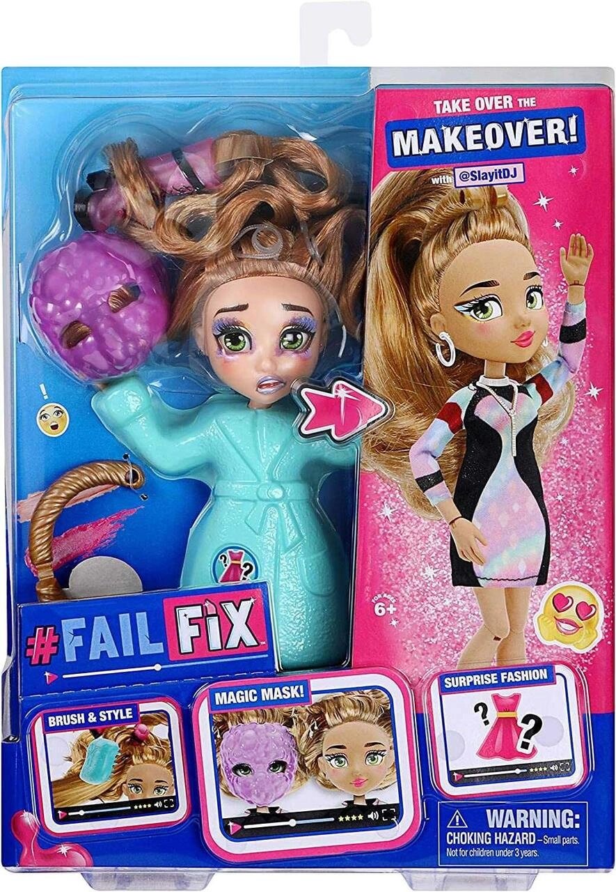 Failfix 12802 Диджейка SlayItDJ Total Makeover Doll Pack від компанії Premium - фото 1