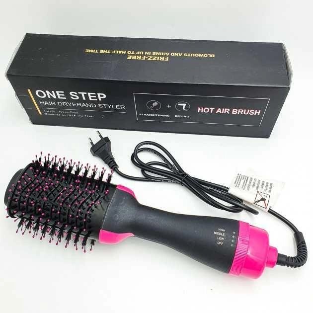 Фен Щітка гребінець 3в1 One step Hair Dryer 3 режиму від компанії Premium - фото 1