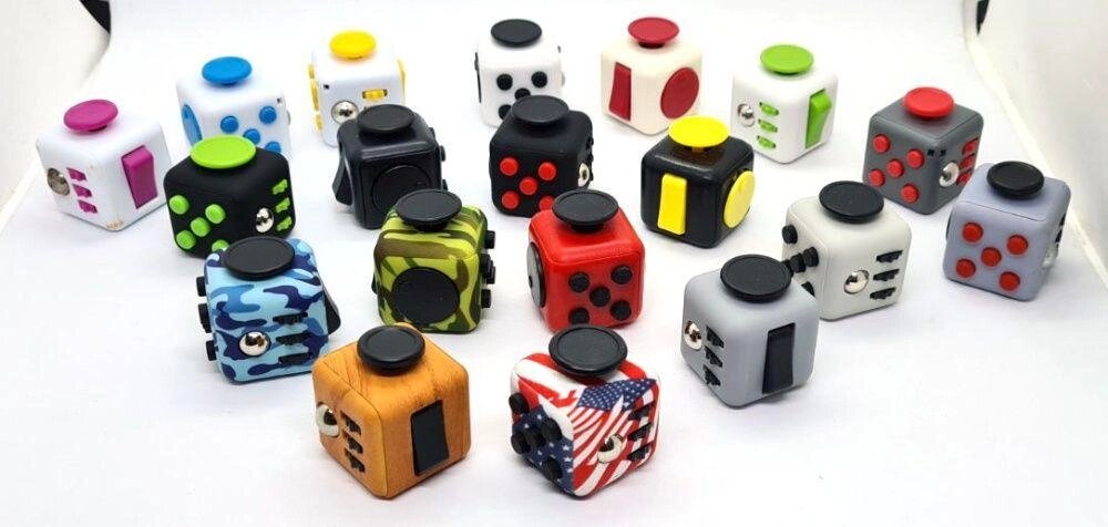 Фіджет-кубик 3.3х3.3х3.3 см Fidget Cube mini Антистрес спінер куб від компанії Premium - фото 1