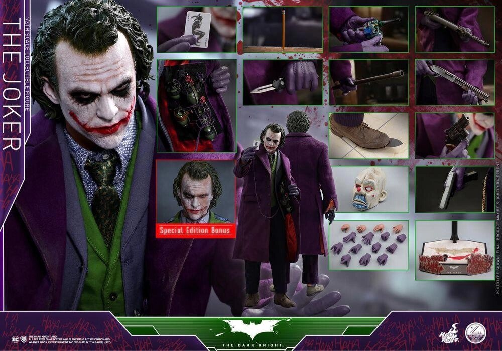 Фигурка 1/4 hot toys QS 10 THE DARK KNIGHT – THE JOKER special edition від компанії Premium - фото 1