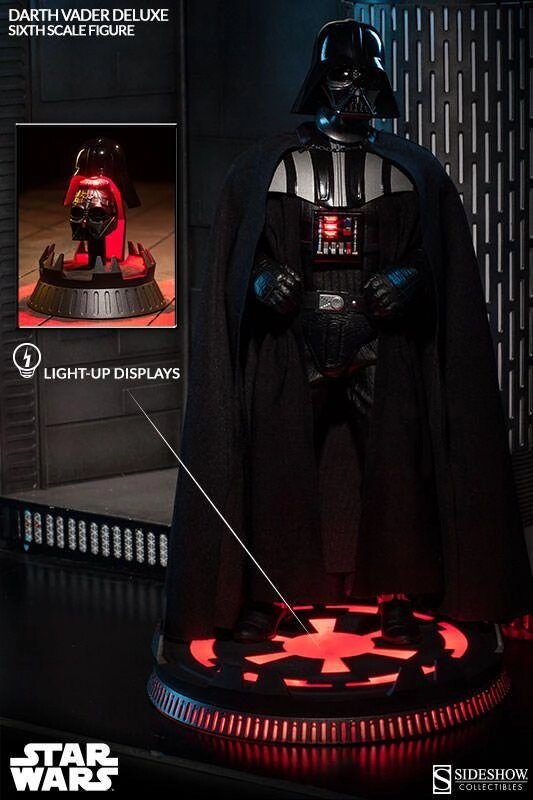 Фігурка 1/6 Darth Vader Deluxe Sidashow тип hot toys від компанії Premium - фото 1