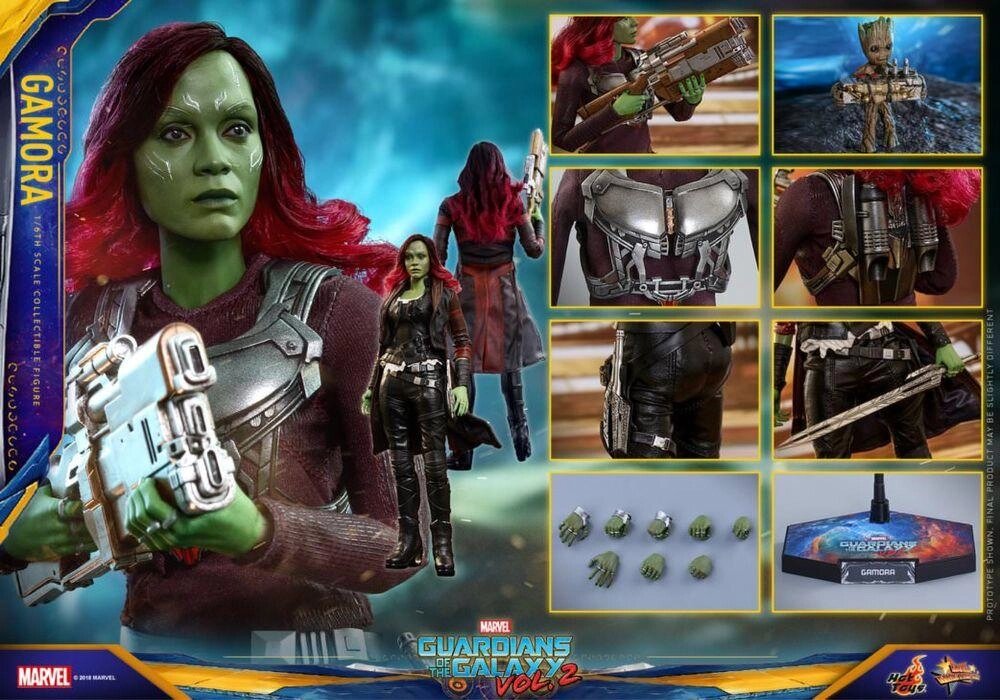 Фигурка 1/6 hot toys mms 483 GUARDIANS OF THE GALAXY 2 – GAMORA від компанії Premium - фото 1