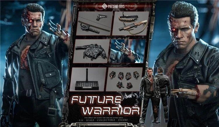 Фігурка 1/6 Terminator 2 BD Deluxe Present Toys тип hot toys від компанії Premium - фото 1