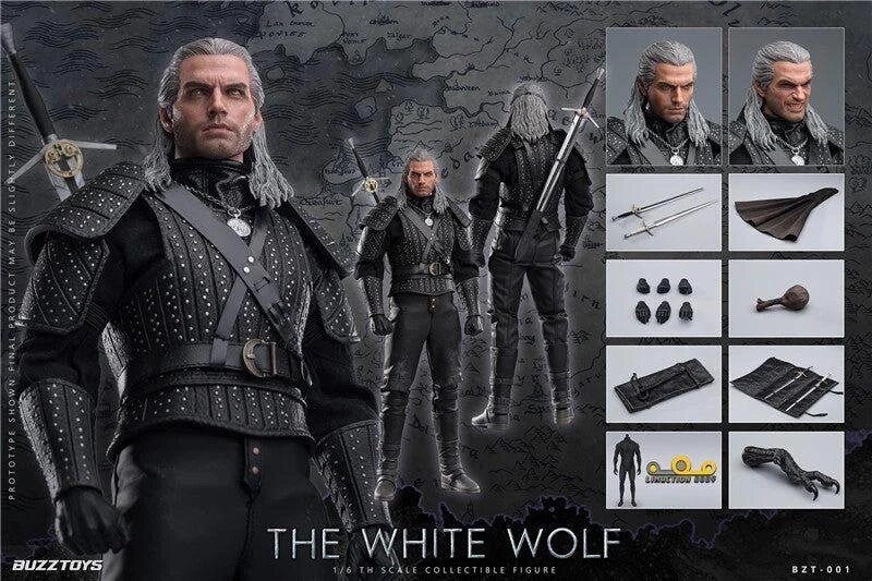 Фігурка 1/6 The Witcher The White Wolf buzz toys тип hot toys від компанії Premium - фото 1