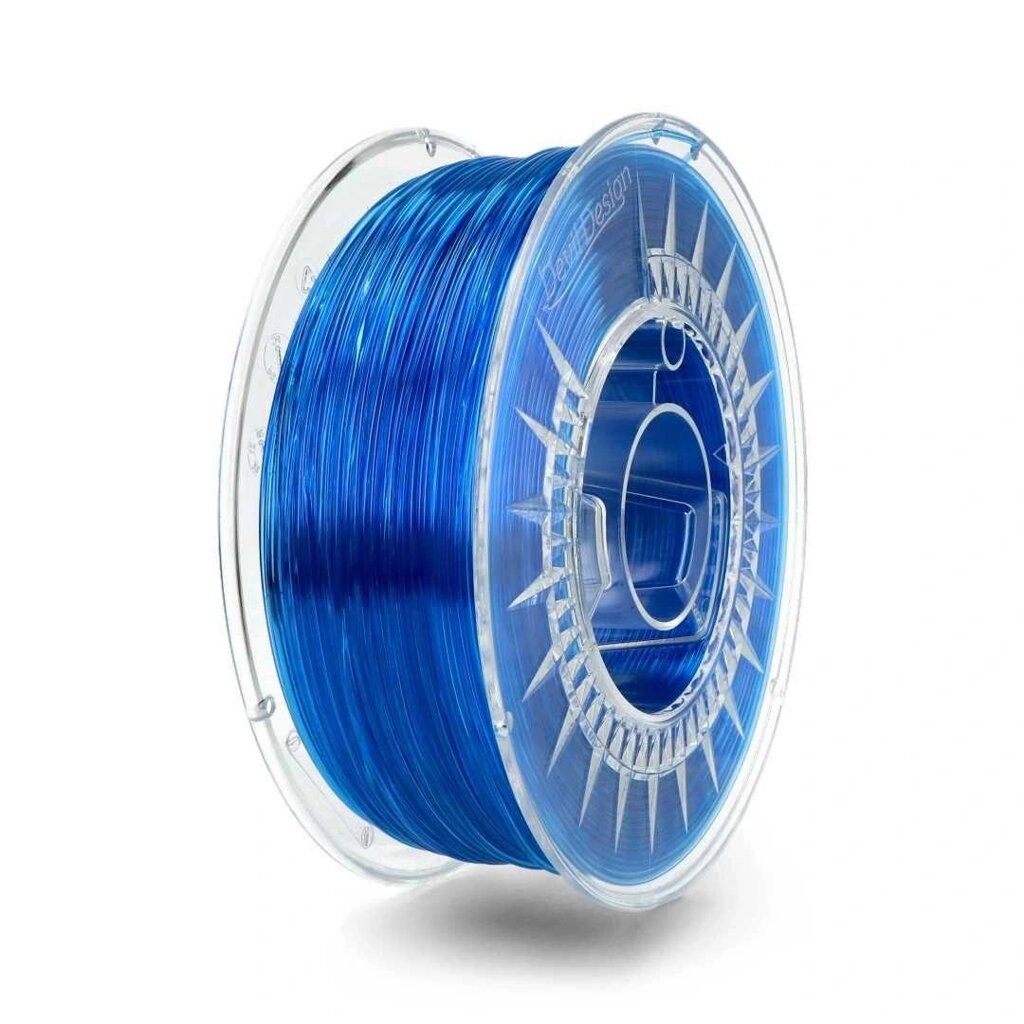 Філамент Devil Design PETG 1,75mm 1kg Super Blue Transparent від компанії Premium - фото 1