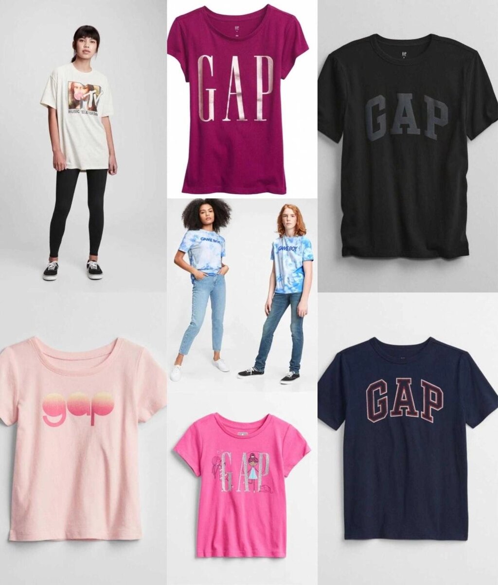 Футболка дитяча GAP для дівчаток та хлопчиків від компанії Premium - фото 1