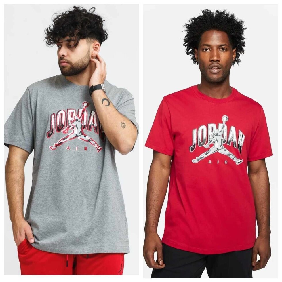 Футболка Jordan Air T-Shirt (CZ8383-091) (CZ8383-687) оригінал від компанії Premium - фото 1