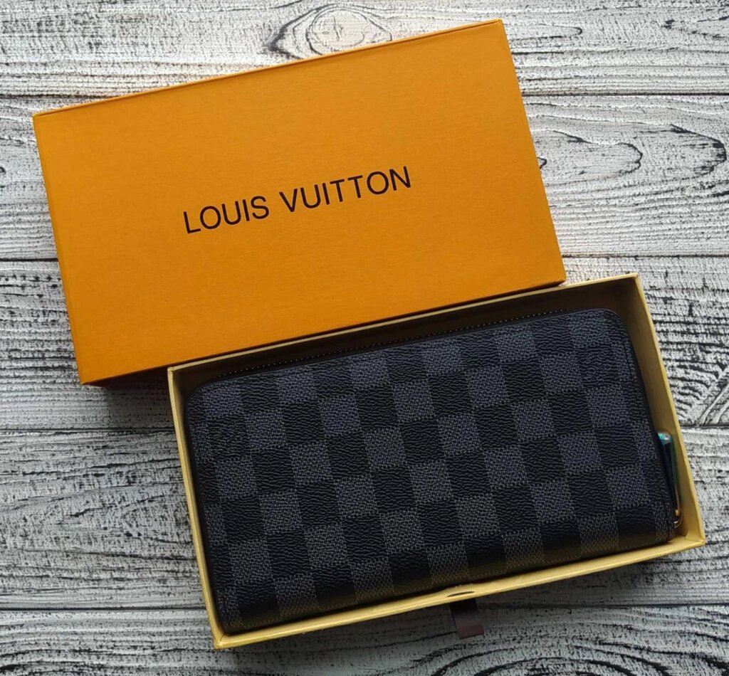 Гаманець чоловічий louis vuitton жіночий клатч Луї Вітон портмоне Блокнот від компанії Premium - фото 1