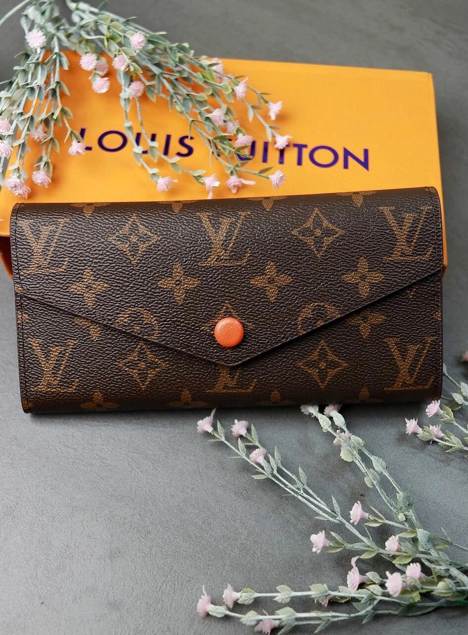 Гаманець NEW 2023 Louis Vuitton Луї Віттон LUX шкіра помаранчевий колір від компанії Premium - фото 1