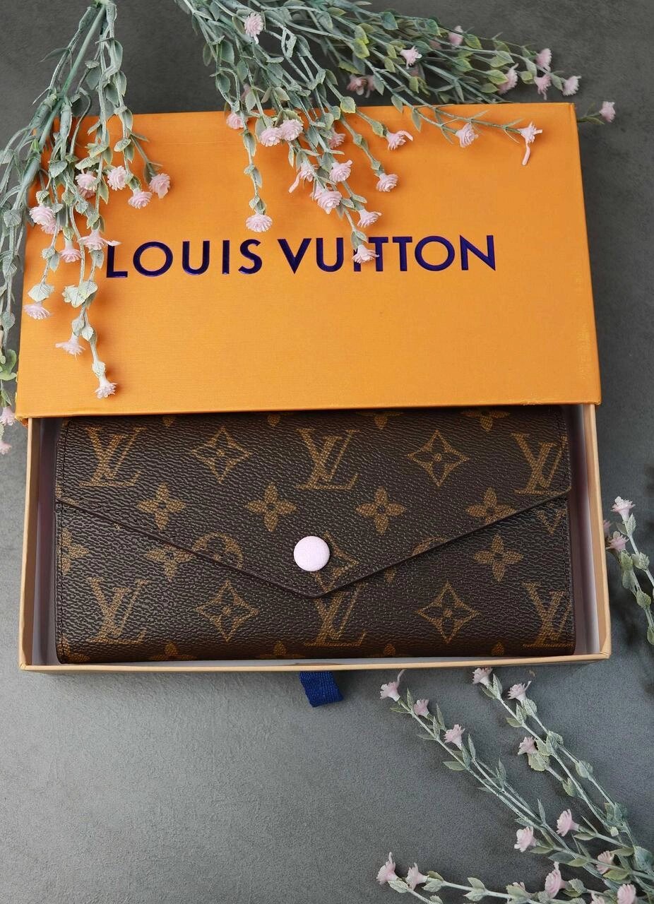 Гаманець NEW 2023 Louis Vuitton Луї Віттон LUX шкіра рожевий колір від компанії Premium - фото 1