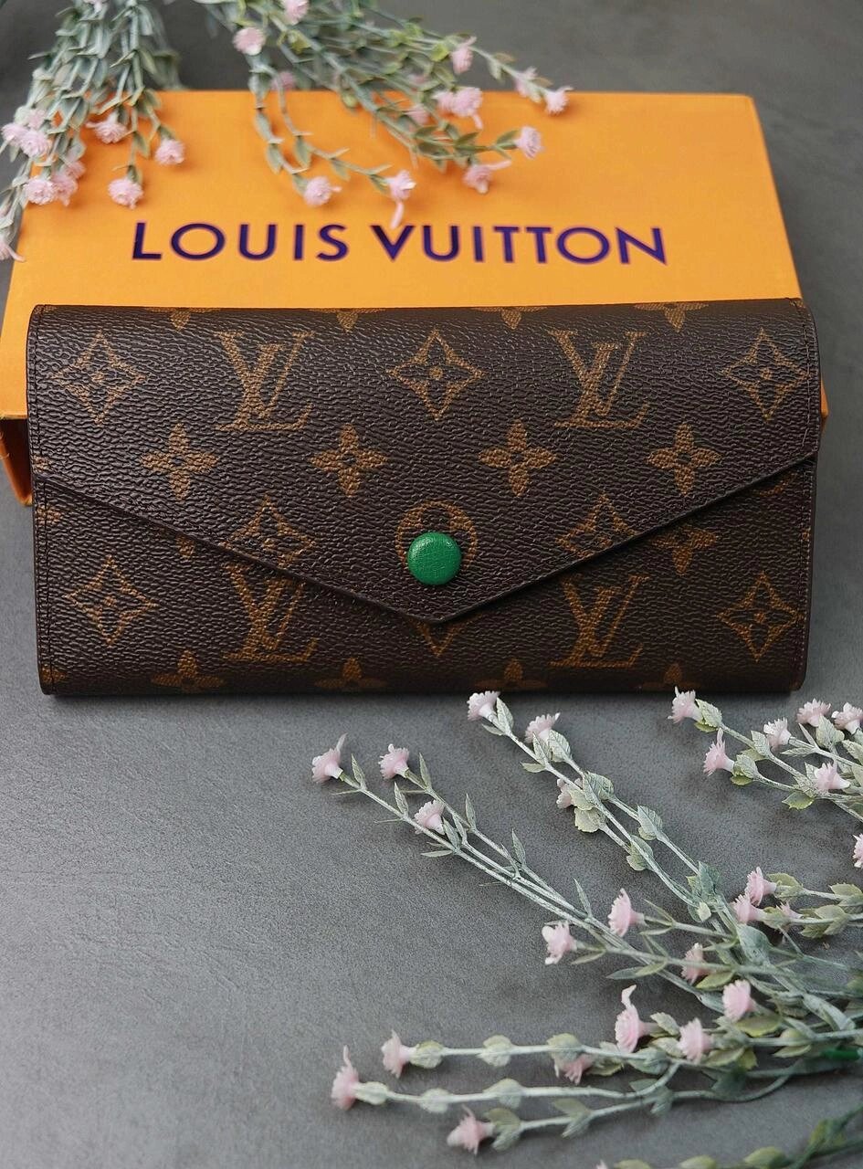 Гаманець NEW 2023 Louis Vuitton Луї Віттон LUX шкіра зелений колір від компанії Premium - фото 1