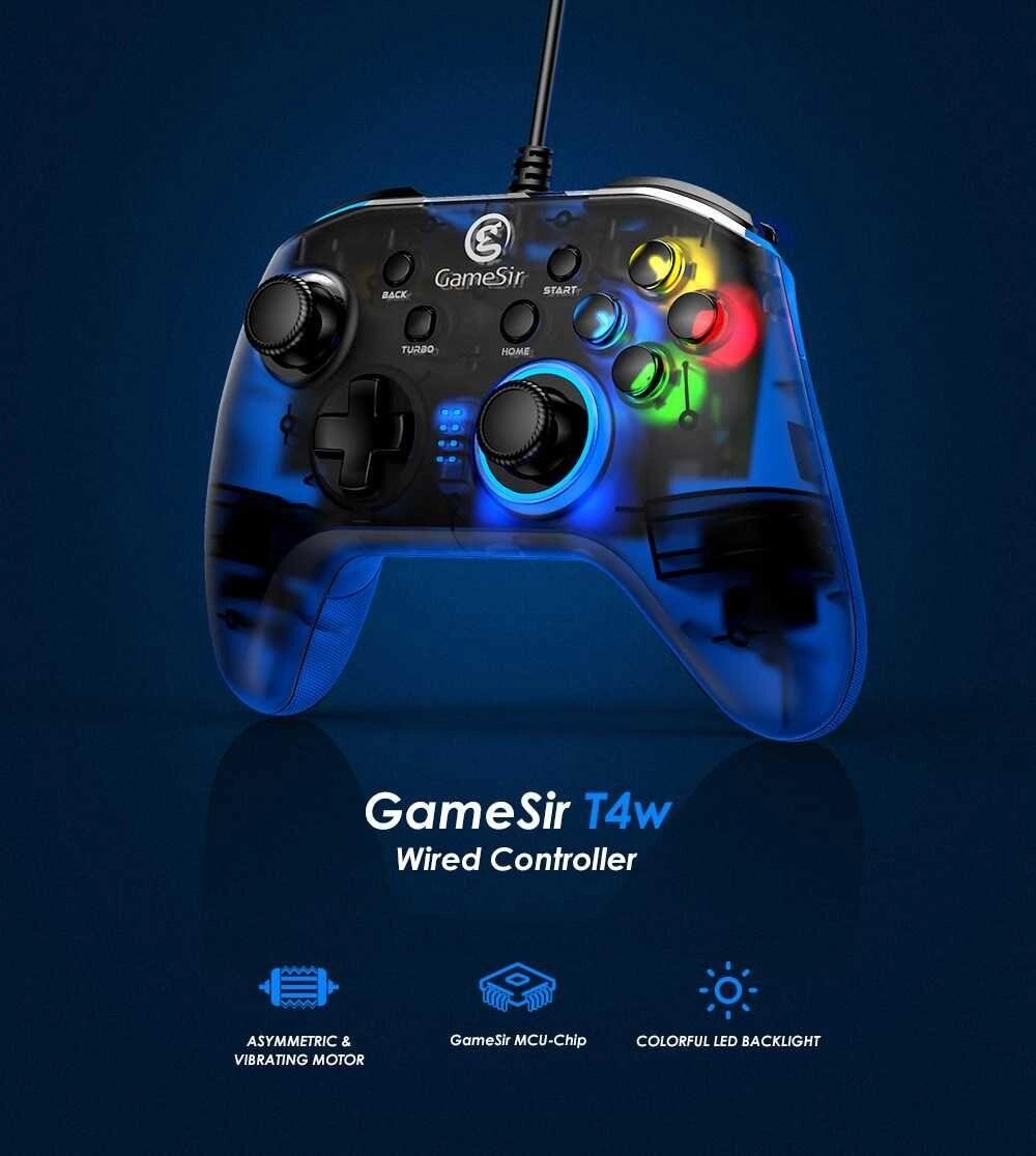 Gamesir T4W t4 w Gamepad джойстик геймпад дротовий тригер від компанії Premium - фото 1