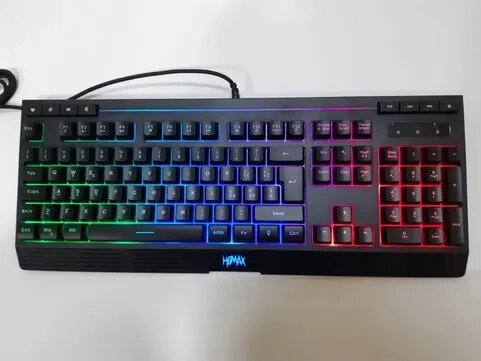 Геймерська / Ігрова клавіатура HQMAX QWERTZ з RGB підсвічуванням від компанії Premium - фото 1