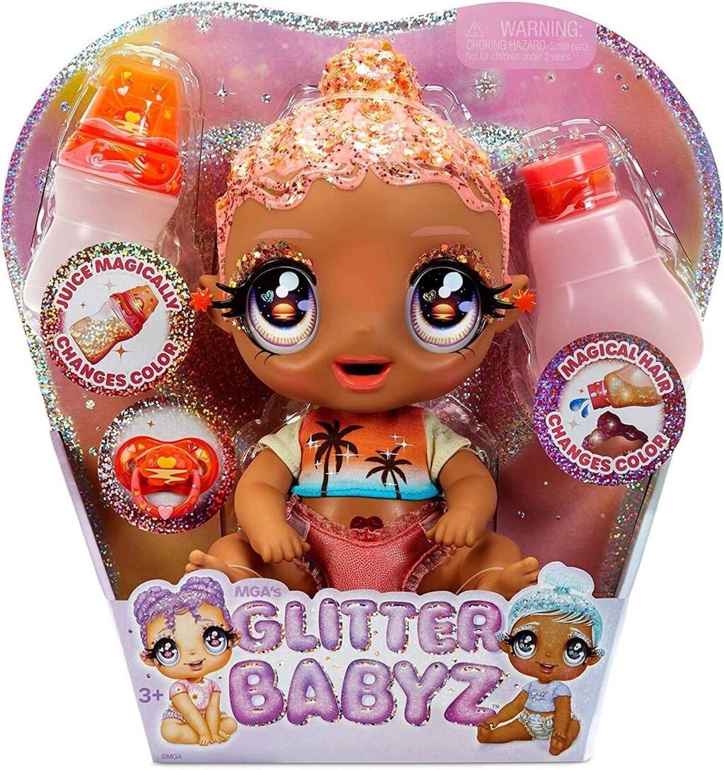 Глітер Бебіс Солана Glitter Babyz Solana Sunburst Baby Dol 577294 від компанії Premium - фото 1