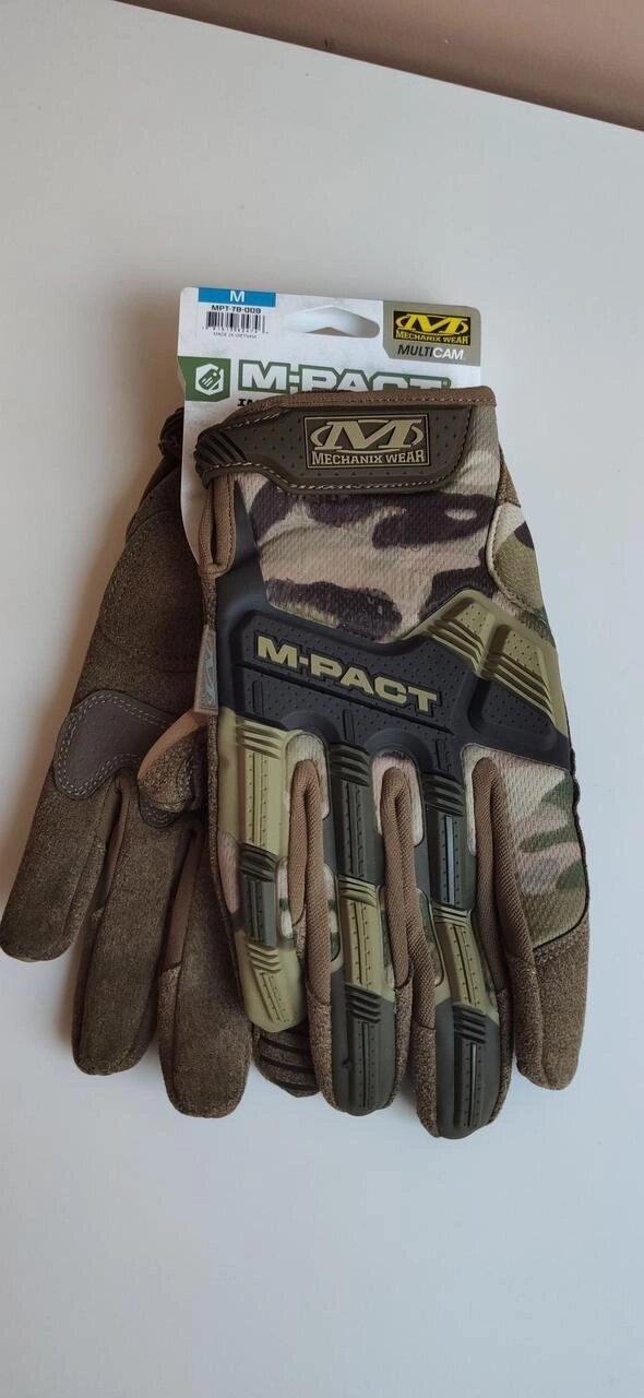 Gloves Tactical Mechanix M-Pact MultiCam Pepper Tactical від компанії Premium - фото 1