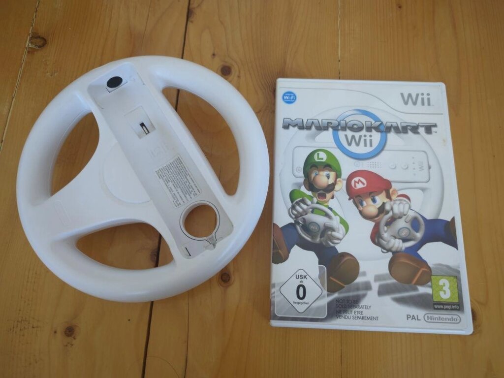 Гра Mario Kart Wii для Nintendo Wii та Wii U з кермом від компанії Premium - фото 1