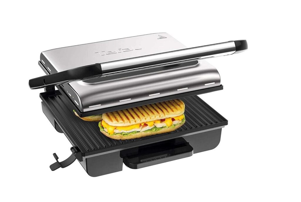 Гриль Tefal, 2000 Вт, 3-рівневий термостат optigrill GC242D40 від компанії Premium - фото 1