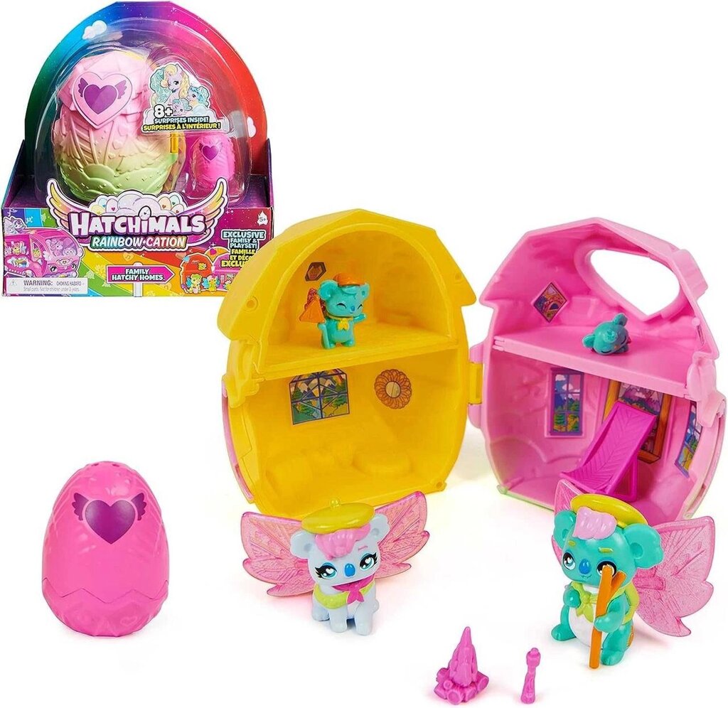 Hatchimals Rainbow-Cation Family Hatchy Home Хетчималс родина будинок від компанії Premium - фото 1