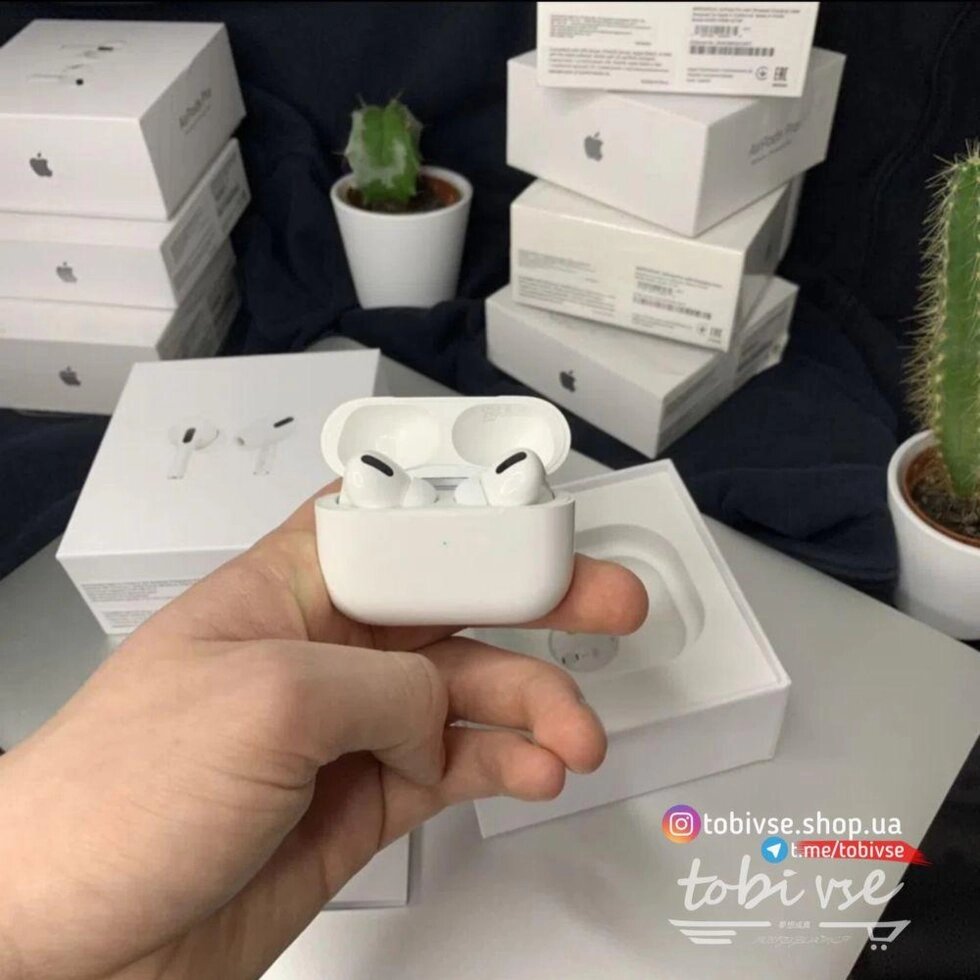 ХІТ Apple AirPods Pro Original 1в1 Безповоротні навушники / 2 3 від компанії Premium - фото 1