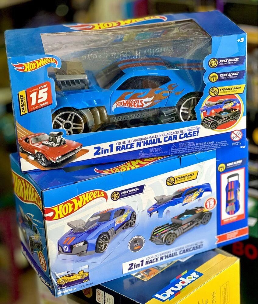 Hot Wheels Гоночний автомобіль-гараж 2 в 1 від компанії Premium - фото 1