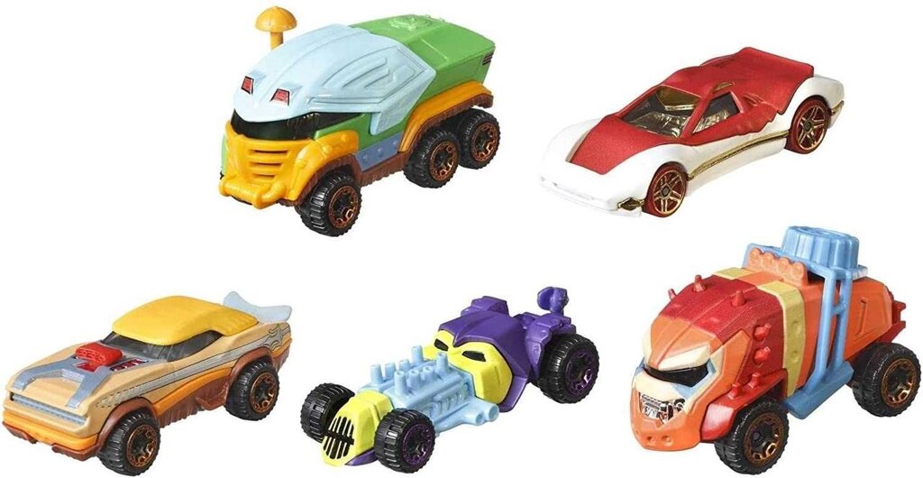 Hot Wheels Masters of the Universe. Хот вілс. Машинки 5 шт Розпродаж від компанії Premium - фото 1