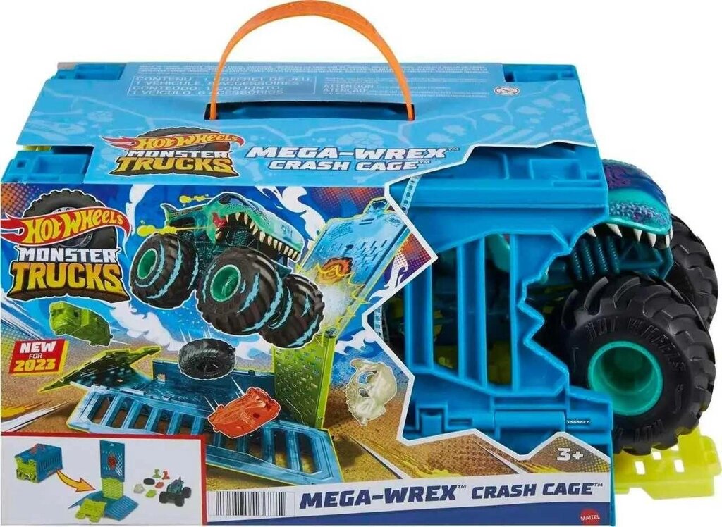 Hot Wheels Monster Trucks набір монстр машини трюків Mega-Wrex (HNC29) від компанії Premium - фото 1