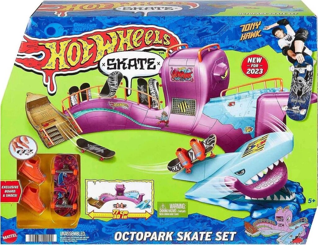 Hot Wheels Skate Octopus Skatepark Трек Хот Вілс Скейт-парк Восьминіг від компанії Premium - фото 1