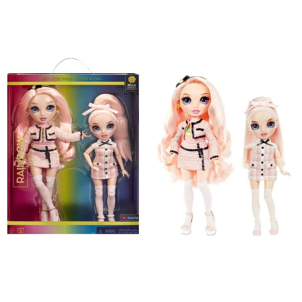 Ігровий набір 2 ляльки Rainbow High Bella 2 Pack, Pink Fashion Dolls від компанії Premium - фото 1