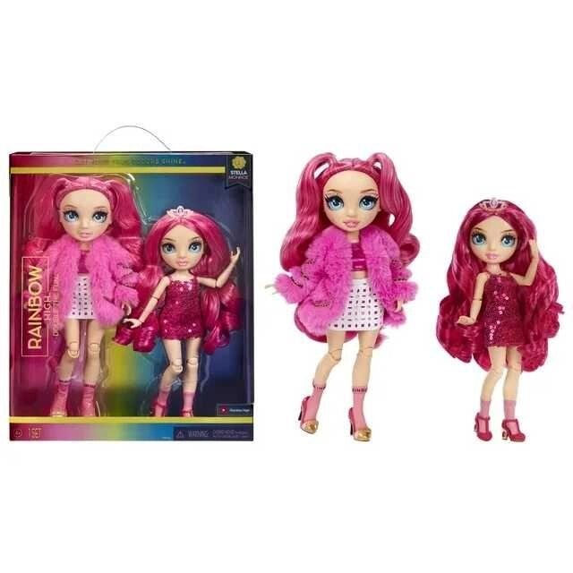 Ігровий набір 2 ляльки Rainbow High Stella 2 Pack, Pink Fashion Dolls від компанії Premium - фото 1