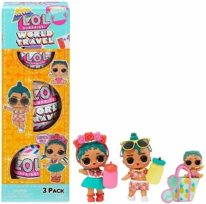 Ігровий набір L. O.L. Surprise World Travel Coconut Q. T. Family 3pk від компанії Premium - фото 1