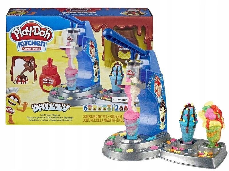 Ігровий набір Плей-до Морозиво з глазур'ю Play-Doh Hasbro від компанії Premium - фото 1