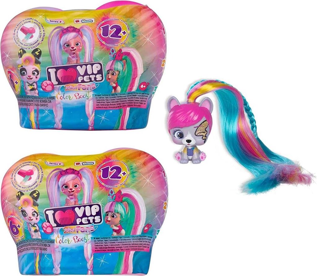 IMC Toys VIP Pets Mini Fans Color Boost S2 2 Віп петс собачки серія 2 від компанії Premium - фото 1