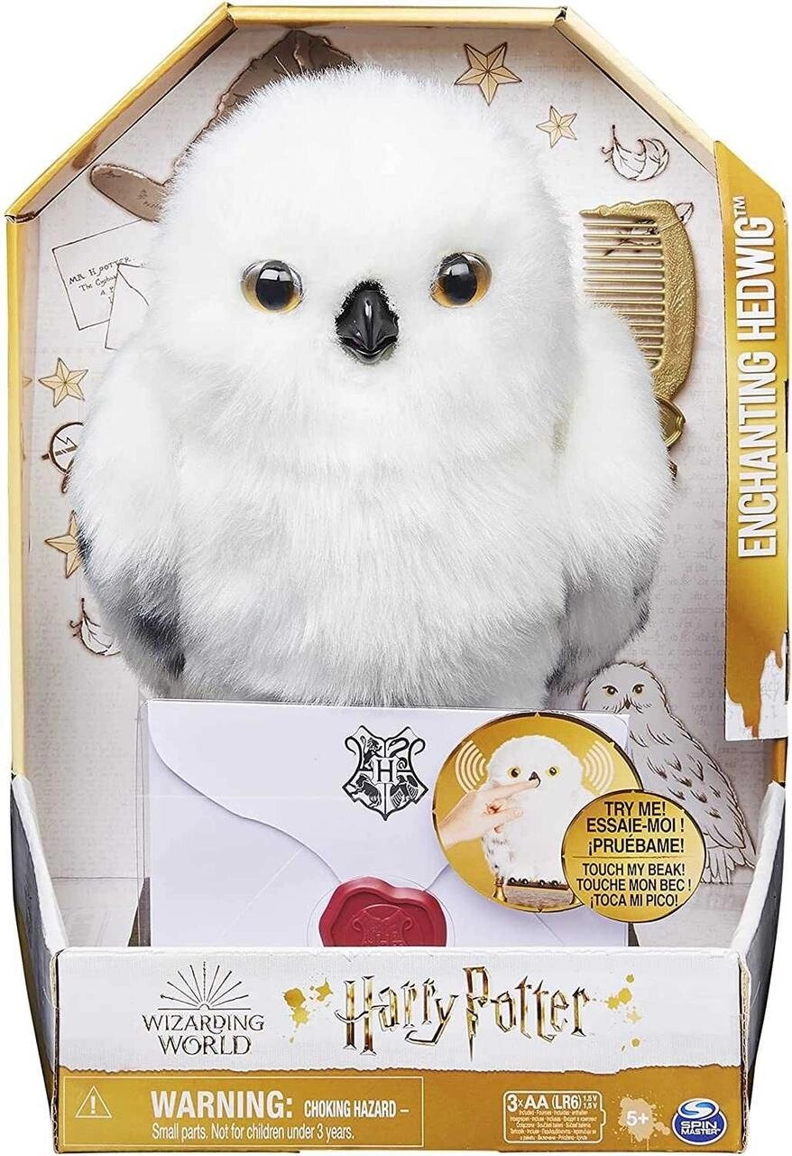 Інтерактивна Сова Букля Wizarding World Harry Potter Hedwig owl Гаррі від компанії Premium - фото 1