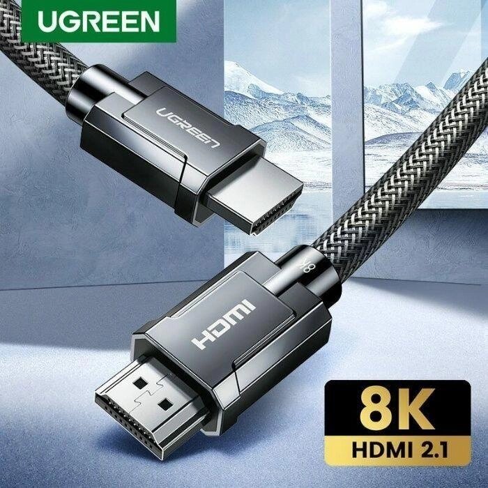 Кабель Ugreen HDMI 2.1 8K-60Hz 4K-120Hz 3D HDR eARC Преміум Гарантія! від компанії Premium - фото 1